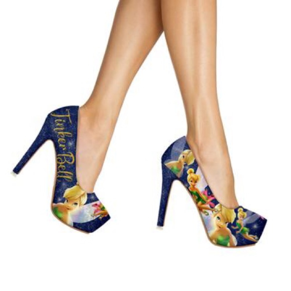 Multiple styles of tinker bell heels! All custom